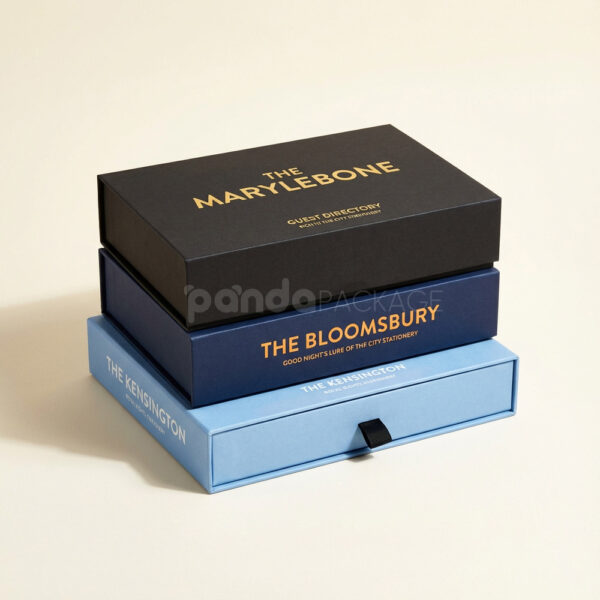 Flip Top Rigid Box with Drawer Insert