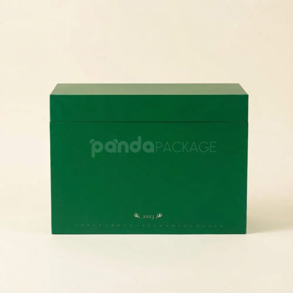 Dark Green Rigid Box with Flip Lid and Magnet Closure