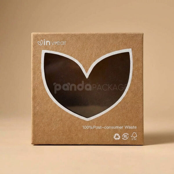 Kraft Rigid Box with Leaf Window and Magnet