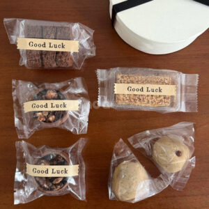 kraft bakery stickers for cookie bags and dessert packaging use