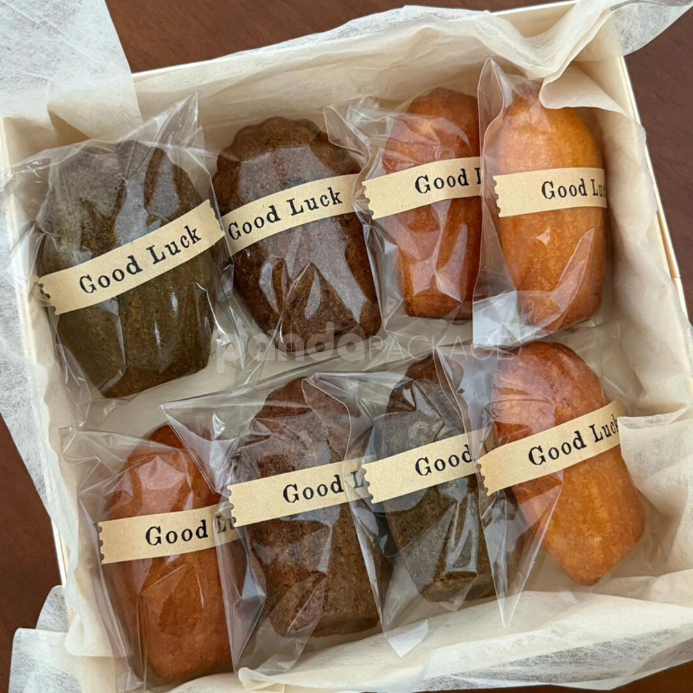 kraft bakery stickers for cookie bags and dessert packaging use