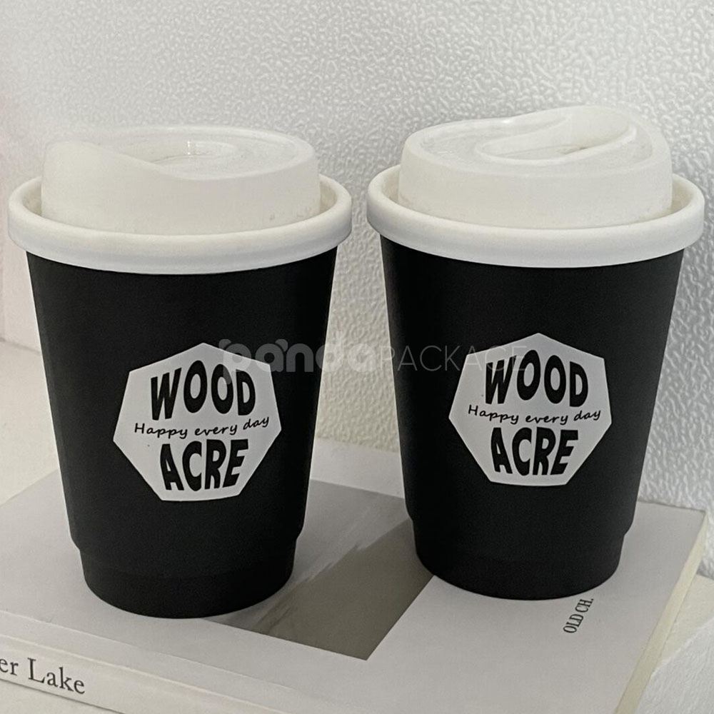 octagon food packaging stickers for coffee cups and clear containers