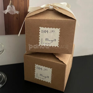 stamp edge food packaging stickers for bakery boxes and clear containers