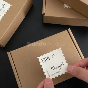stamp edge food packaging stickers for bakery boxes and clear containers