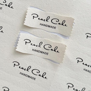 tear edge handmade cake stickers for bakery packaging and dessert boxes