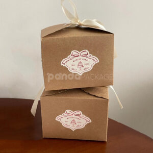 red bow bakery stickers for cake and pastry packaging