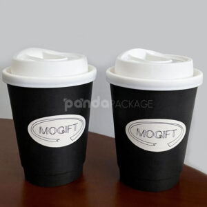 oval bakery stickers for coffee cups and food packaging