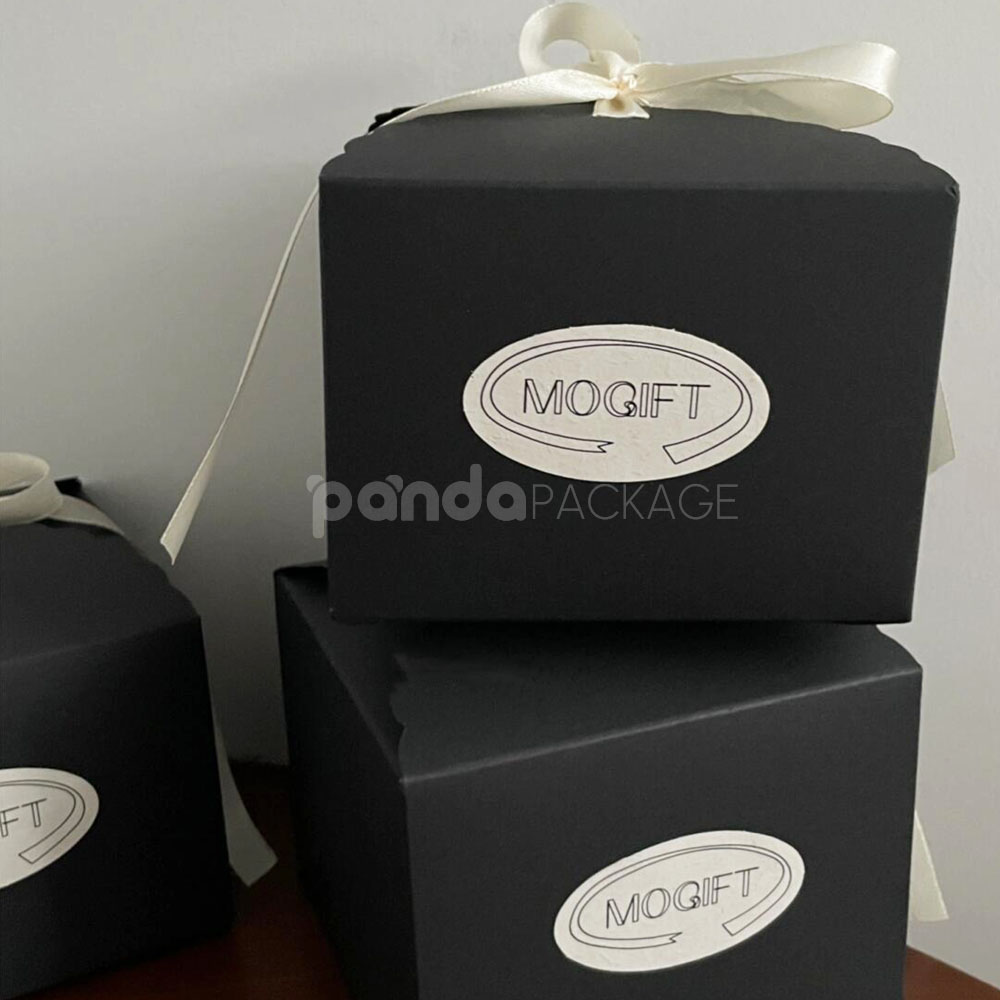 oval bakery stickers for coffee cups and food packaging