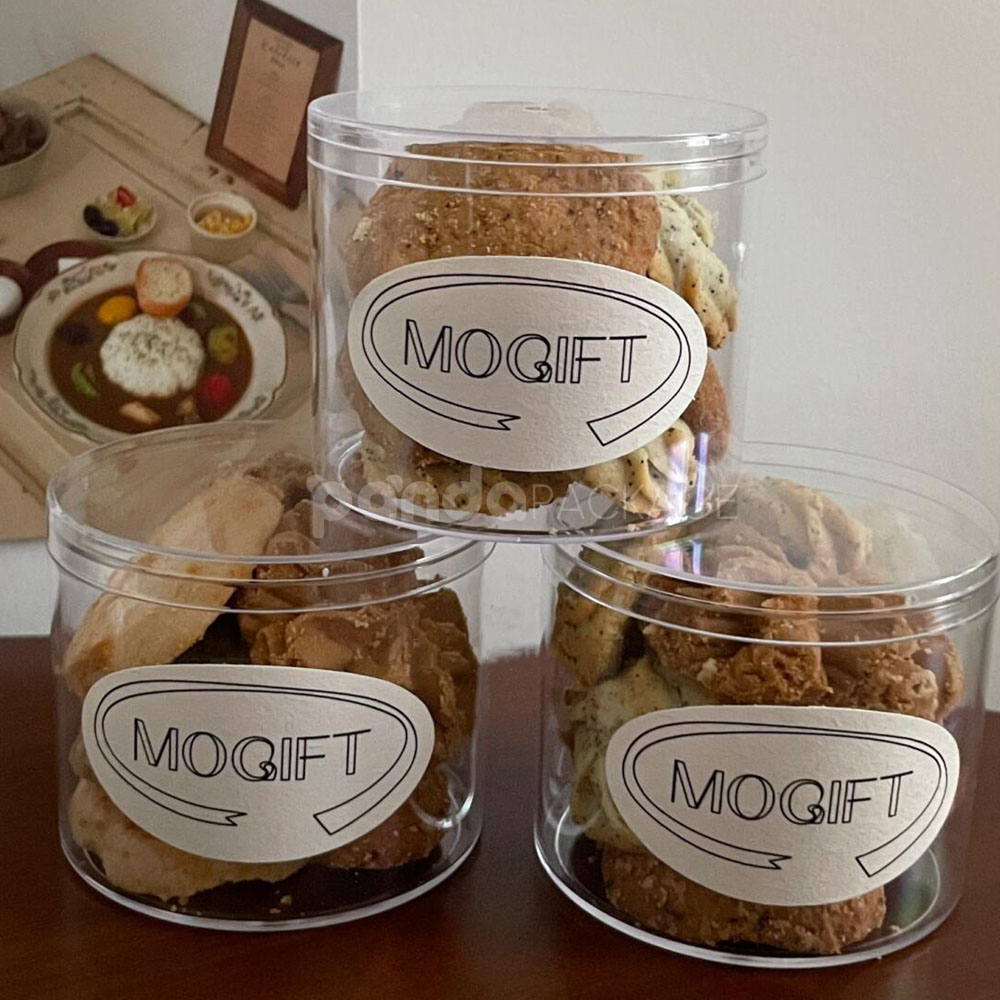 oval bakery stickers for coffee cups and food packaging