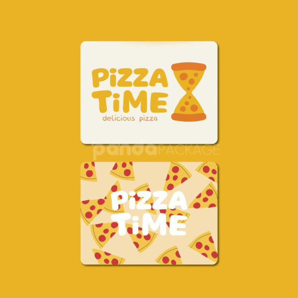 Pizza Time Stickers for Pizza Boxes and Food Packaging