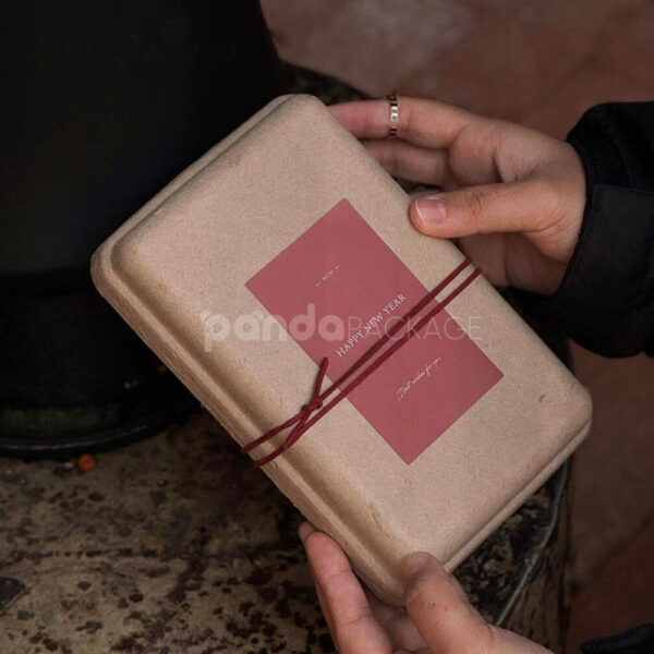 Red New Year Stickers for Bakery Boxes and Gift Packaging