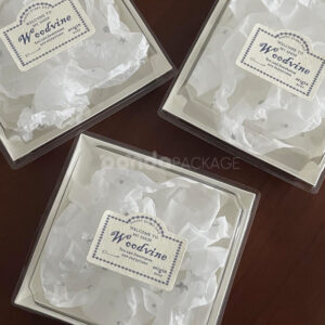 textured food packaging stickers for bakery cups and gift boxes