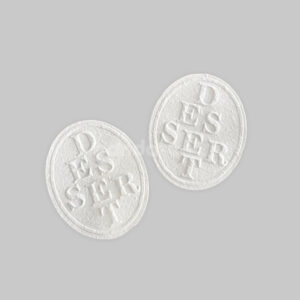 embossed dessert stickers for bakery boxes and café food packaging