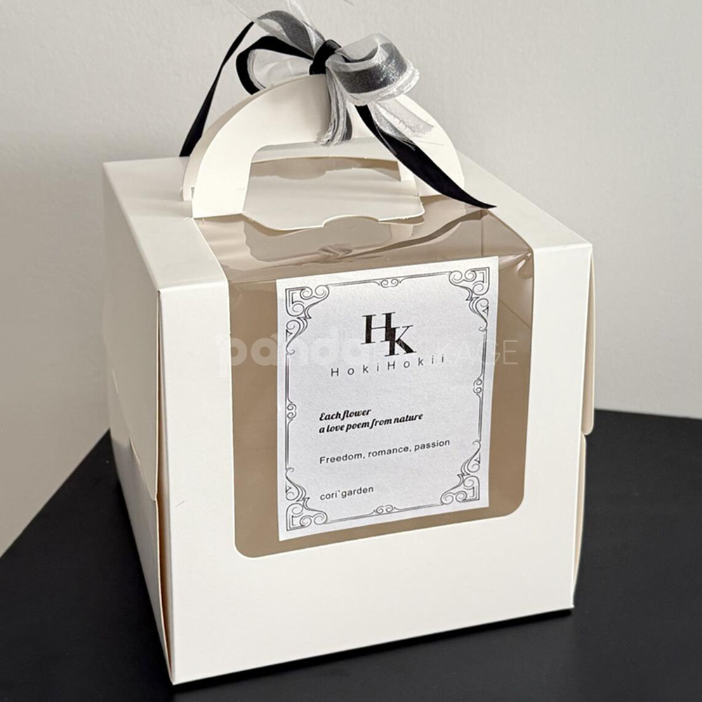 pearl paper label stickers for bakery boxes and gift packaging