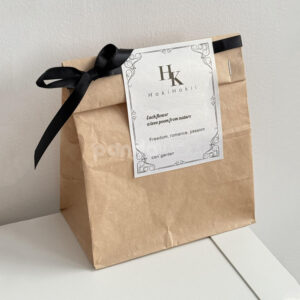 pearl paper label stickers for bakery boxes and gift packaging