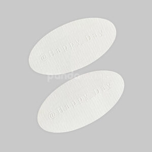 embossed oval stickers for bakery jars and dessert packaging