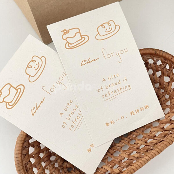 Cute Bakery Stickers for Bread Bags and Dessert Packaging