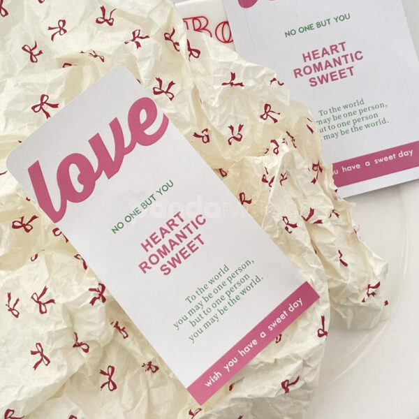 Romantic Love Stickers for Dessert Boxes and Gift Packaging