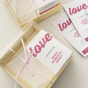 romantic love stickers for dessert boxes and sweet gift packaging
