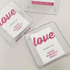 romantic love stickers for dessert boxes and sweet gift packaging