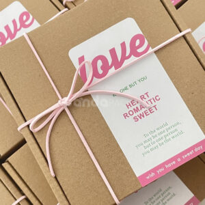 romantic love stickers for dessert boxes and sweet gift packaging