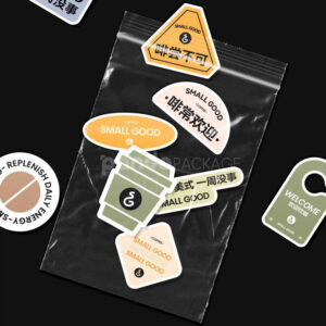 coffee-themed sticker pack for café drink cups and packaging