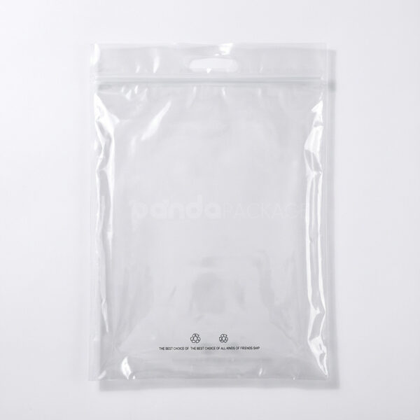Transparent Handle Apparel Packaging Bags for Clothing