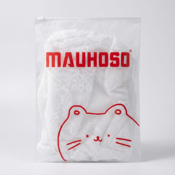 Frosted Zip Lock Apparel Packaging Bags for Clothing