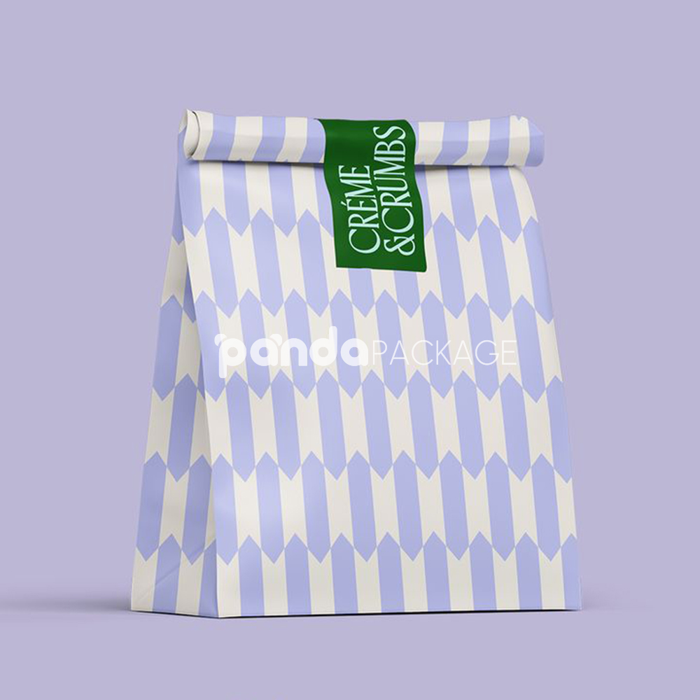 eco-friendly kraft paper bakery bags for bread and pastry packaging