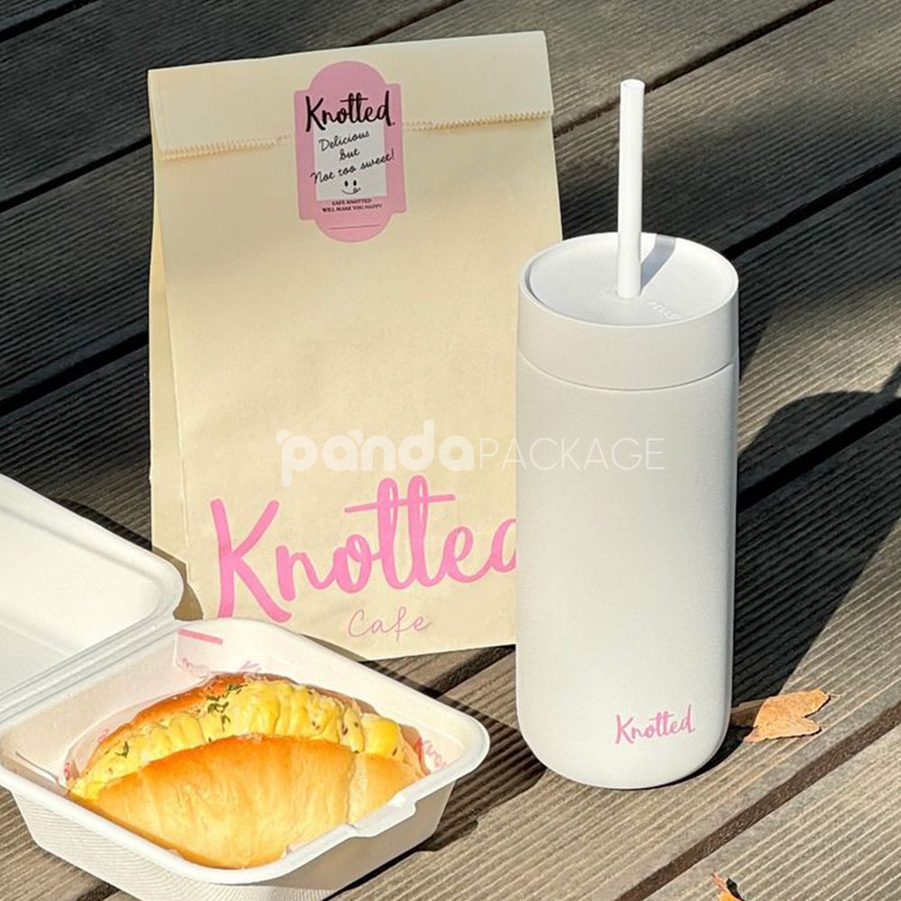 eco-friendly kraft paper bakery bags for bread and pastry packaging