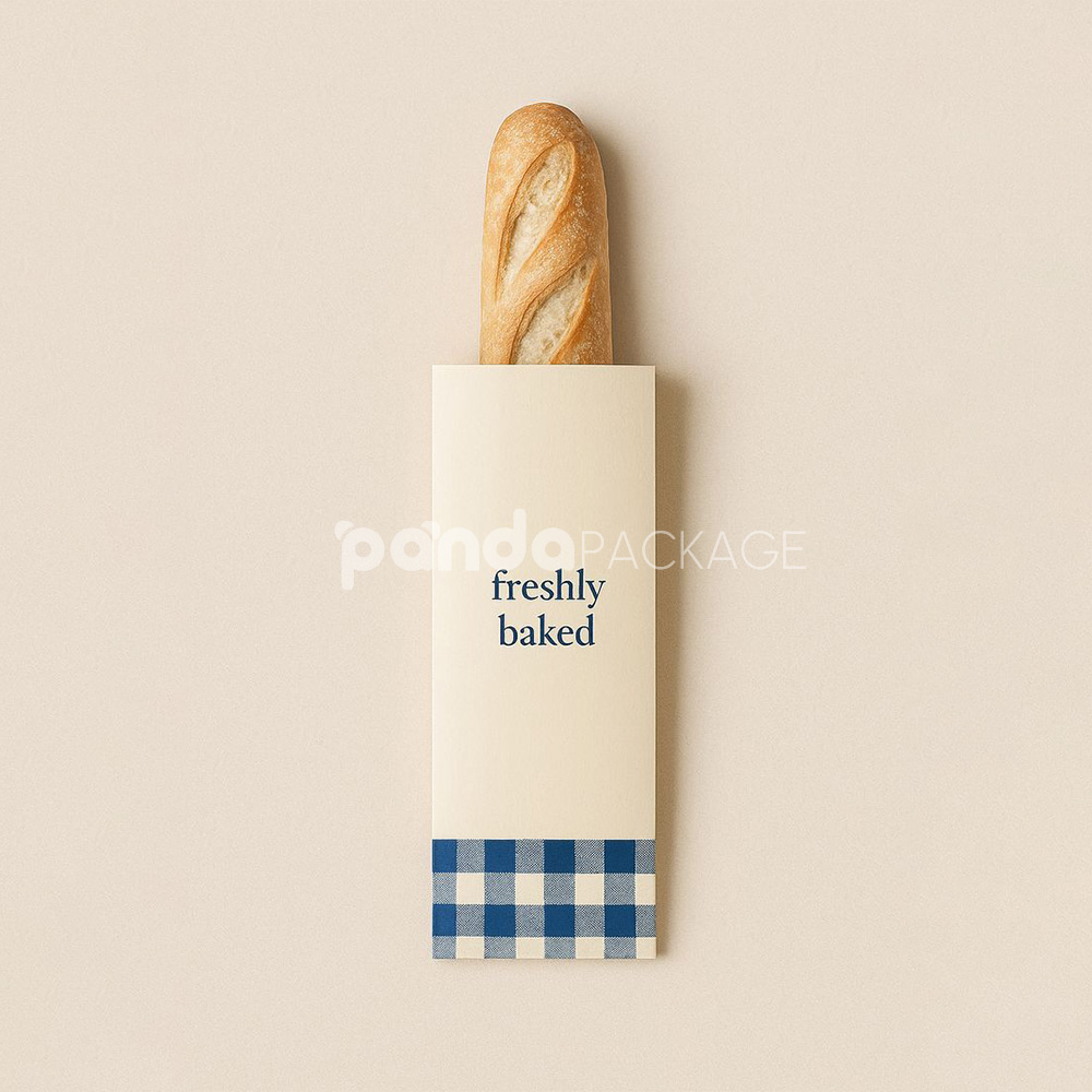 eco-friendly kraft paper bakery bags for bread and croissant packaging