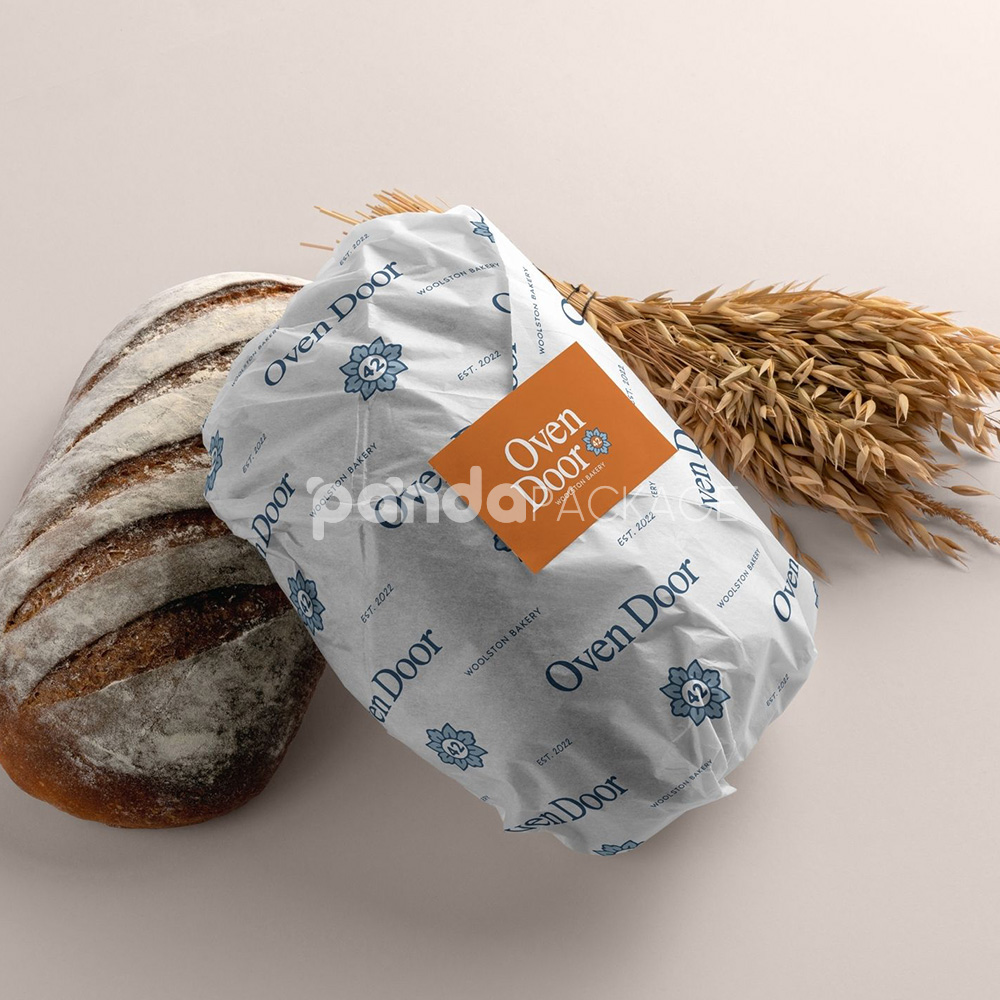printed food-grade greaseproof wrapping paper for bakery and café packaging