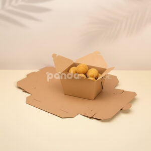 eco-friendly kraft paper takeout food box for restaurant packaging