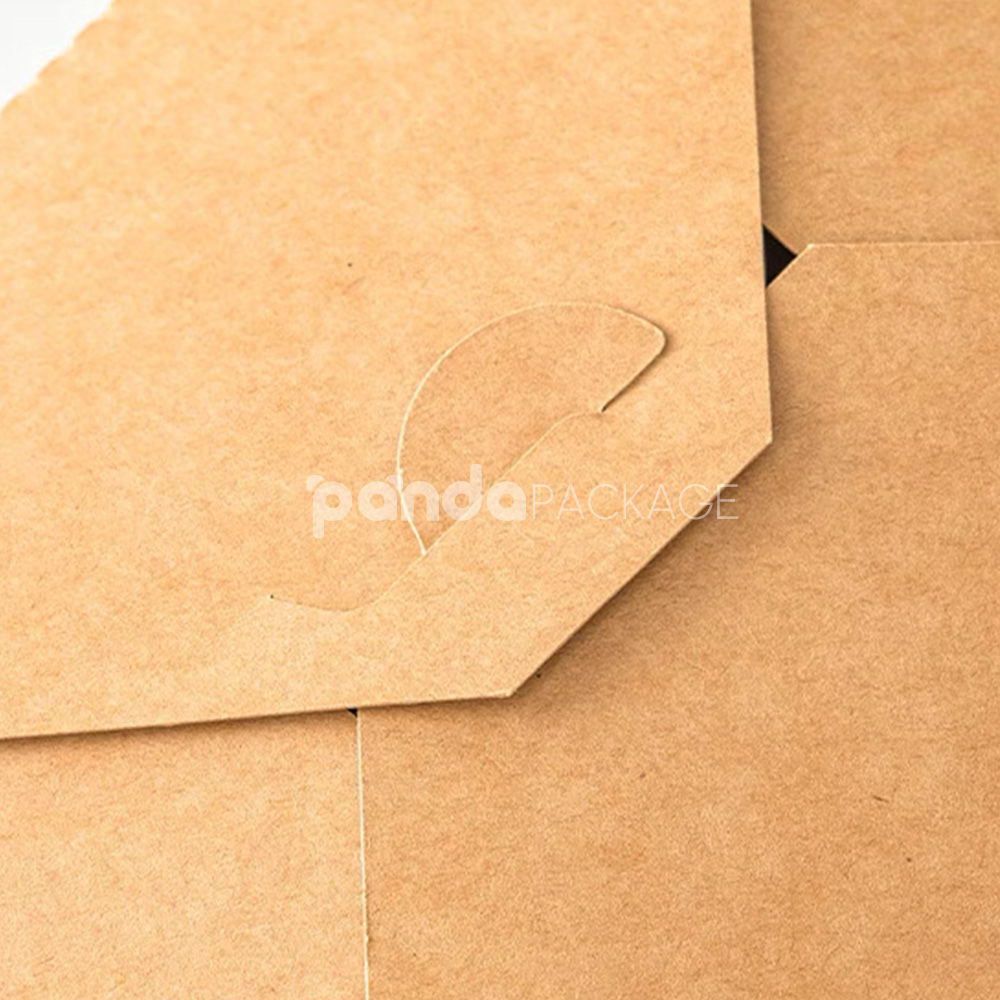 eco-friendly kraft paper takeout food box for restaurant packaging