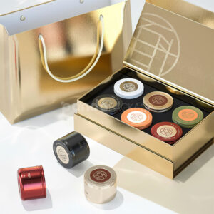 aluminum tea tin boxes for loose leaf packaging and storage