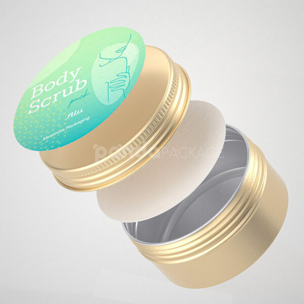 Aluminum Body Scrub Containers for Premium Skincare Packaging