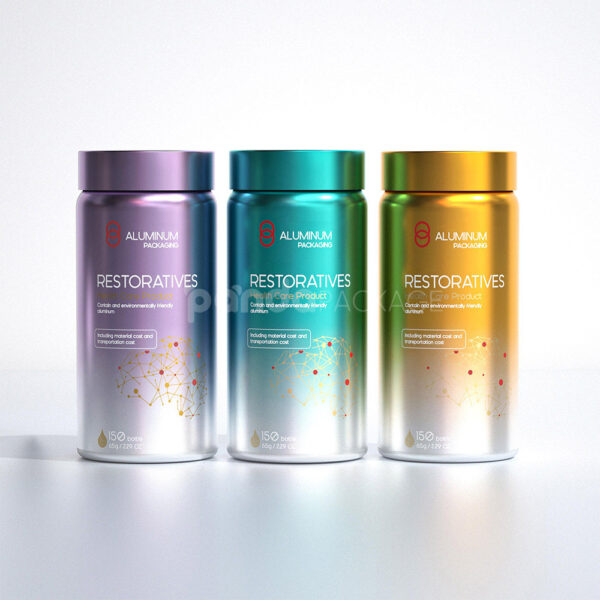 Aluminum Supplement Containers for Premium Healthcare Packaging