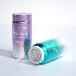aluminum supplement bottles for vitamins tablets and healthcare products