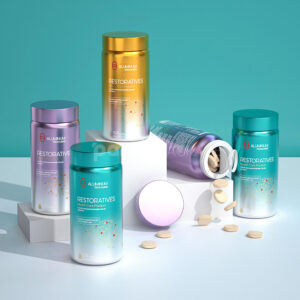 aluminum supplement bottles for vitamins tablets and healthcare products
