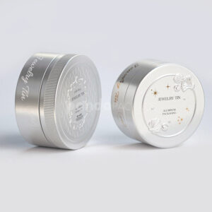 aluminum jewelry tin boxes with embossed decorative lids