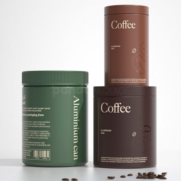 Aluminum Coffee Canisters for Fresh Roasted Beans and Grounds