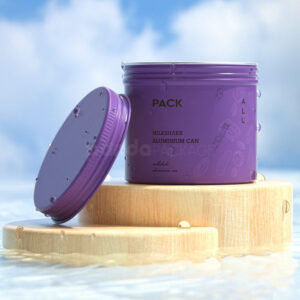 pastel aluminum cans for milkshake powder and drink mix packaging