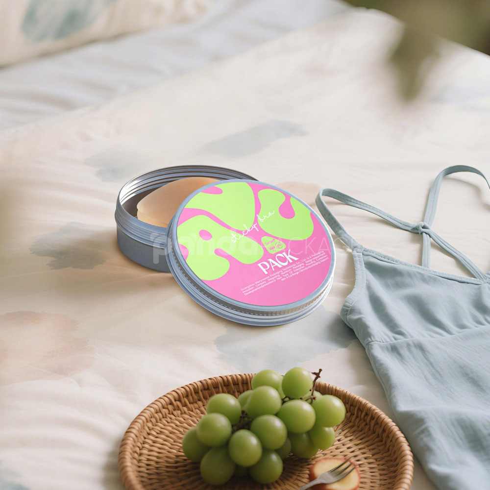 aluminum tins for adhesive bra pads and silicone sticky bras