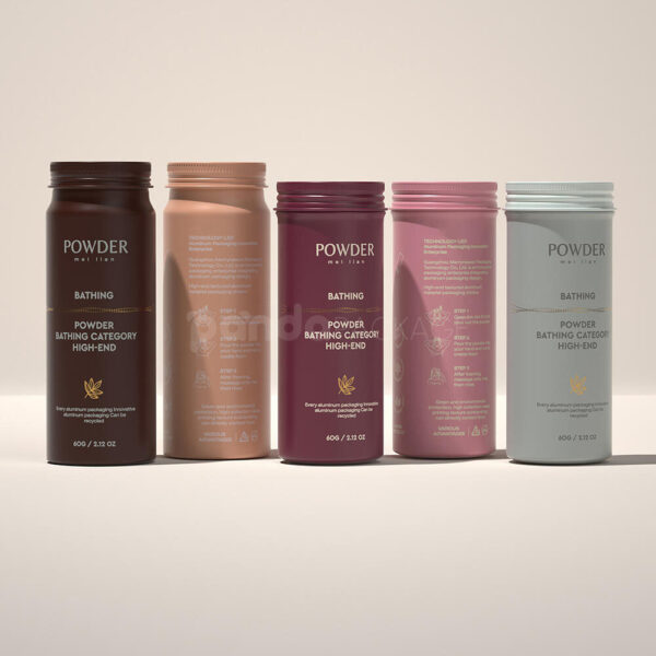 Aluminum Bath Powder Canisters for High-End Body Care