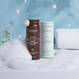 aluminum bath powder canisters for high-end body care packaging