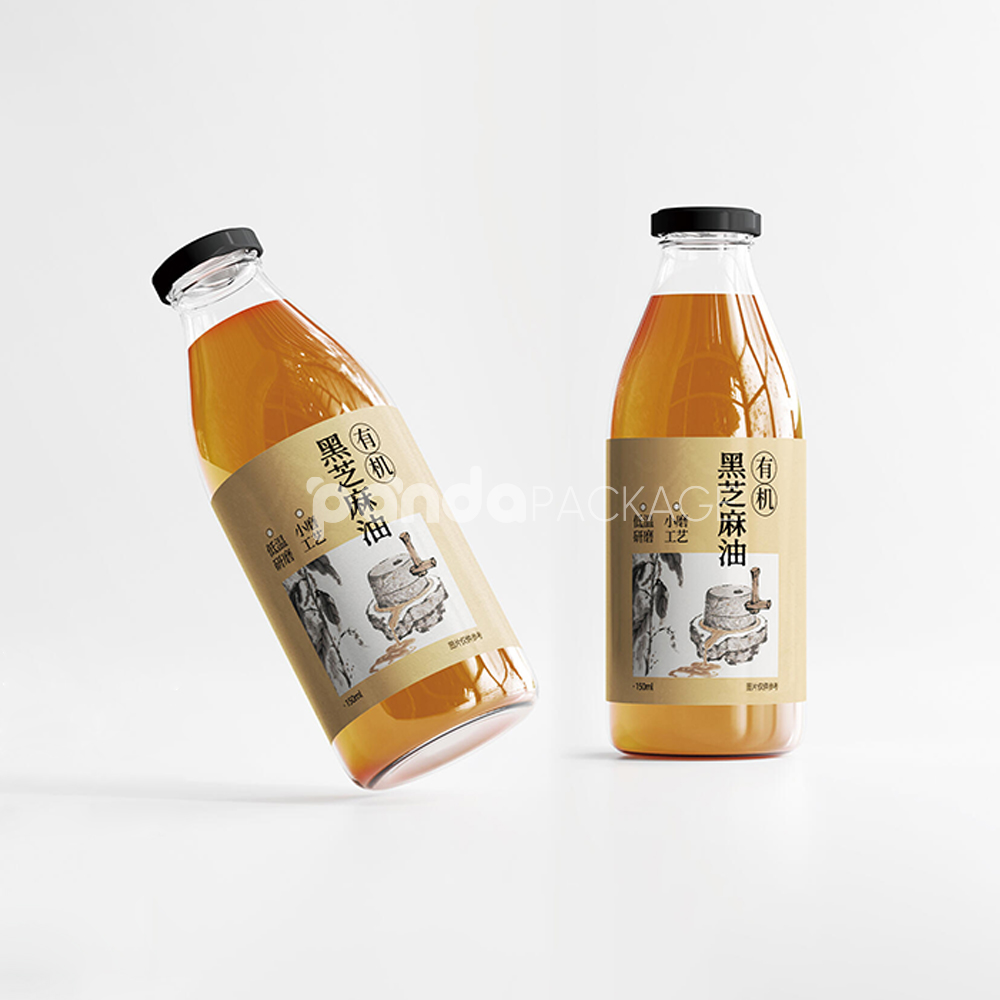 premium food packaging labels for various bottled culinary products