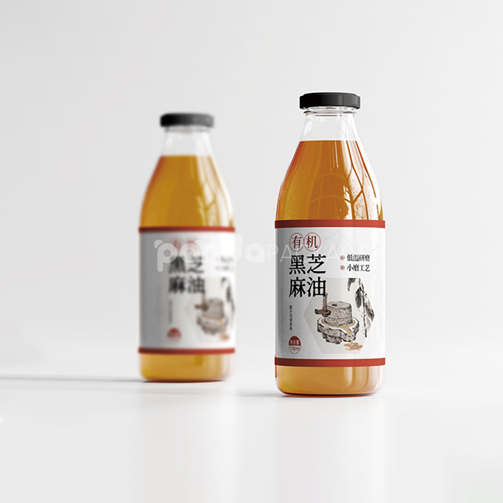 premium food packaging labels for various bottled culinary products