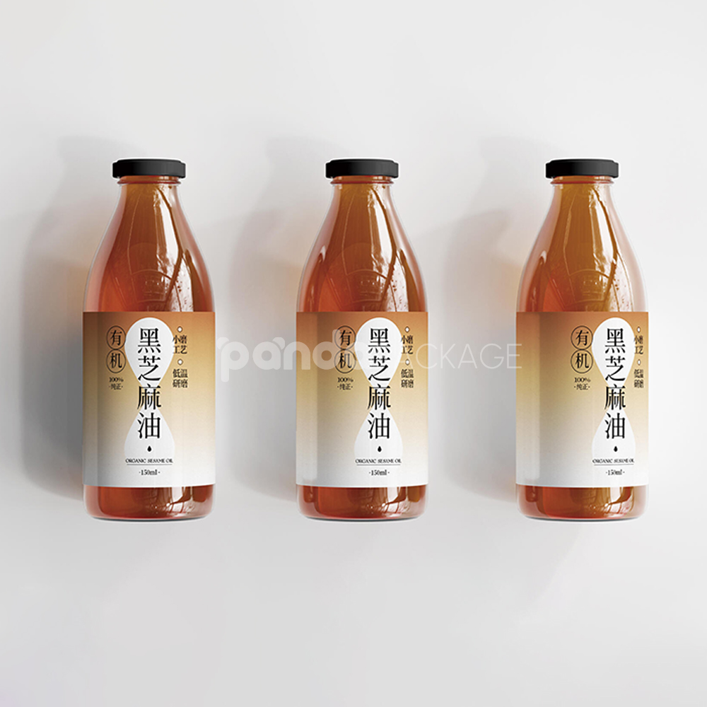 premium food packaging labels for various bottled culinary products