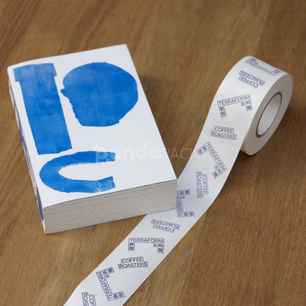 printed roll food packaging labels for coffee shop products