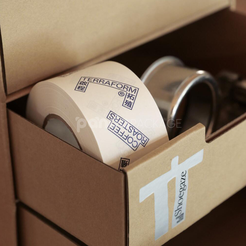 printed roll food packaging labels for coffee shop products